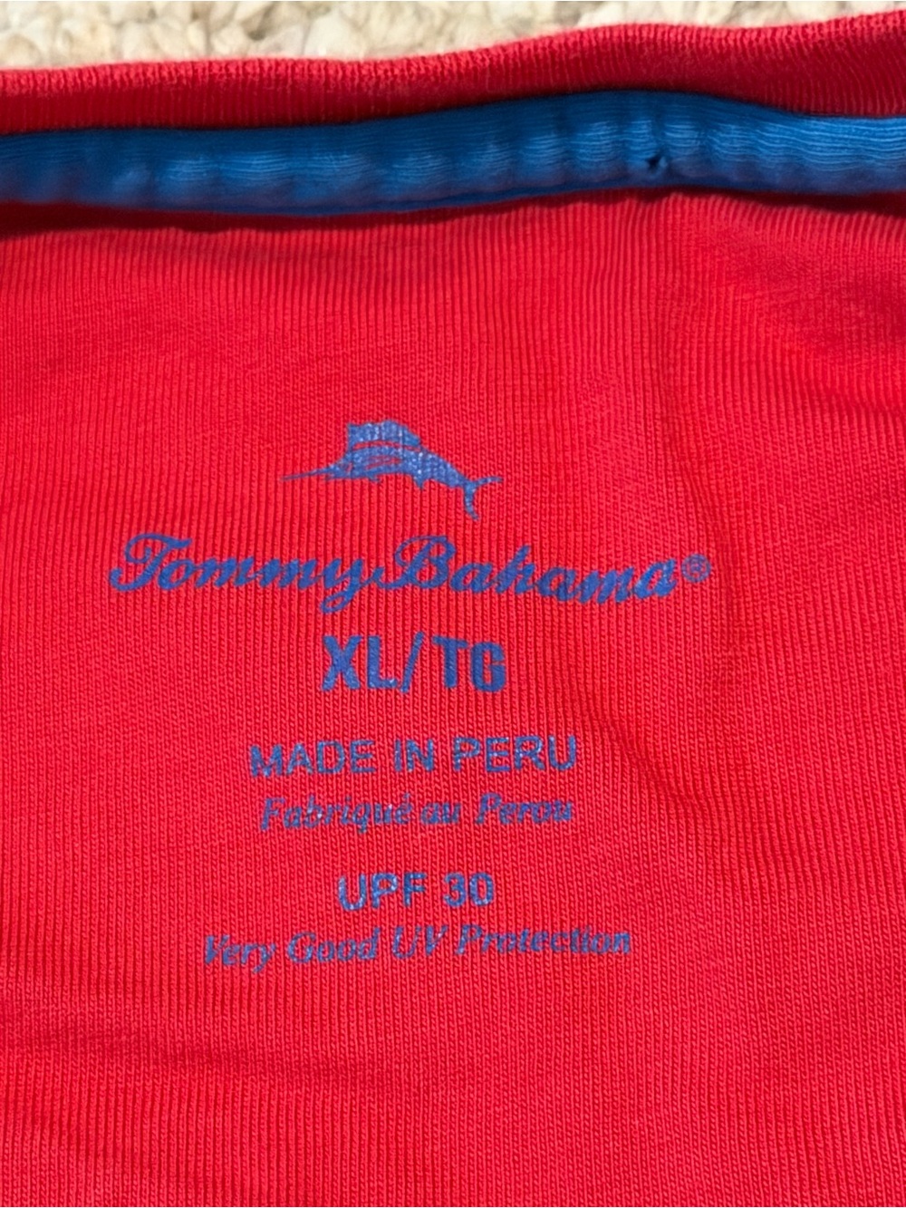 Tommy Bahama Pima Cotton T-Shirt Men’s XL Magenta Pocket Island Relax Fit